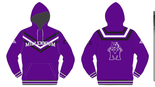 Millennium Wrestling DriFit Hoodie - Purple