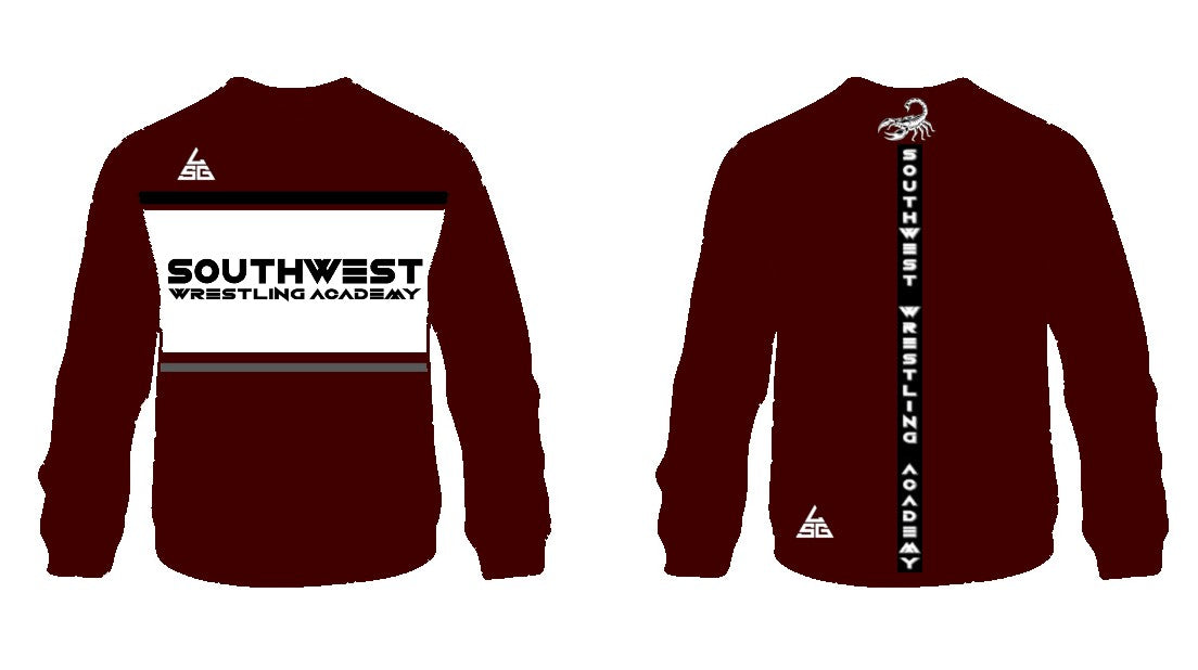 SWA Wrestling Crew Neck Sweatshirt (Maroon)