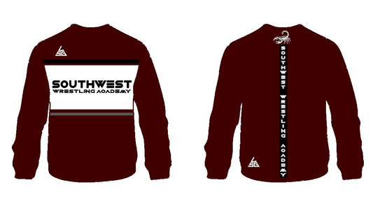 SWA Wrestling Crew Neck Sweatshirt (Maroon)