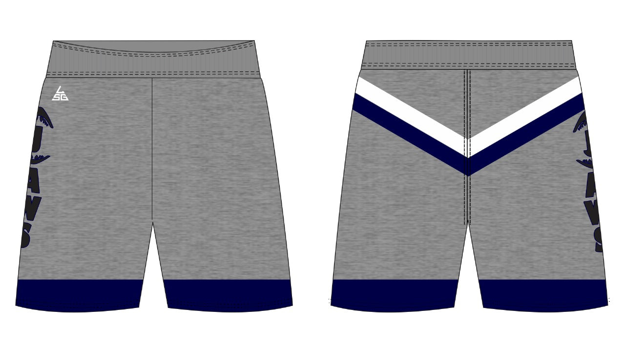 Jaws Wrestling Fight Shorts - Gray