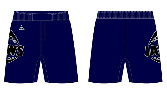 Jaws Wrestling Fight Shorts - Navy Blue