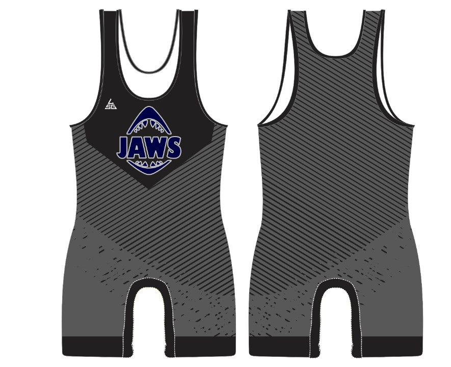 Jaws Wrestling Club Singlet - Gray