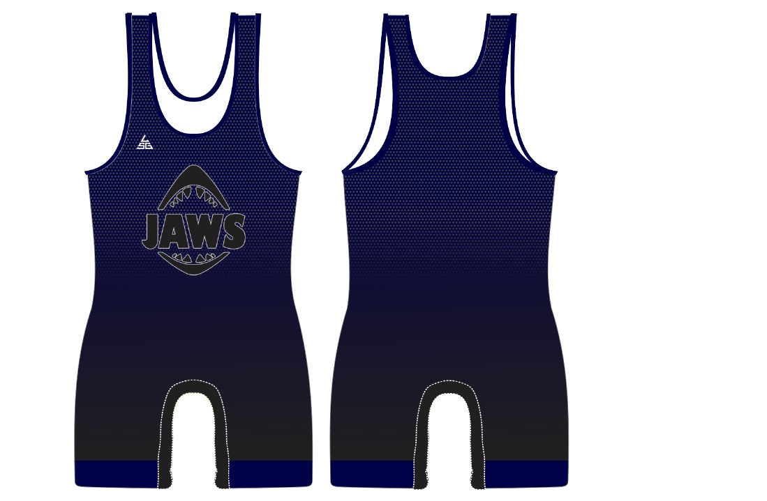 Jaws Wrestling Club Singlet - Blue