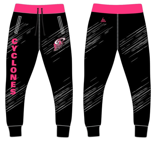 Cyclones Wrestling Joggers - Dark Pink