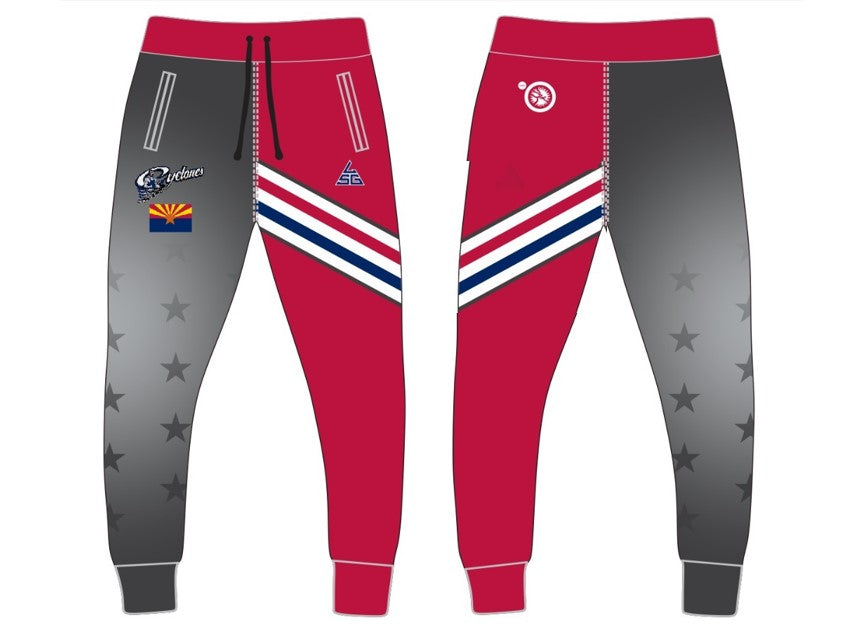 Cyclones Wrestling Joggers - Victory Red