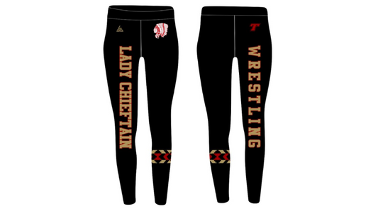 Lady Chieftains Wrestling Black Leggings