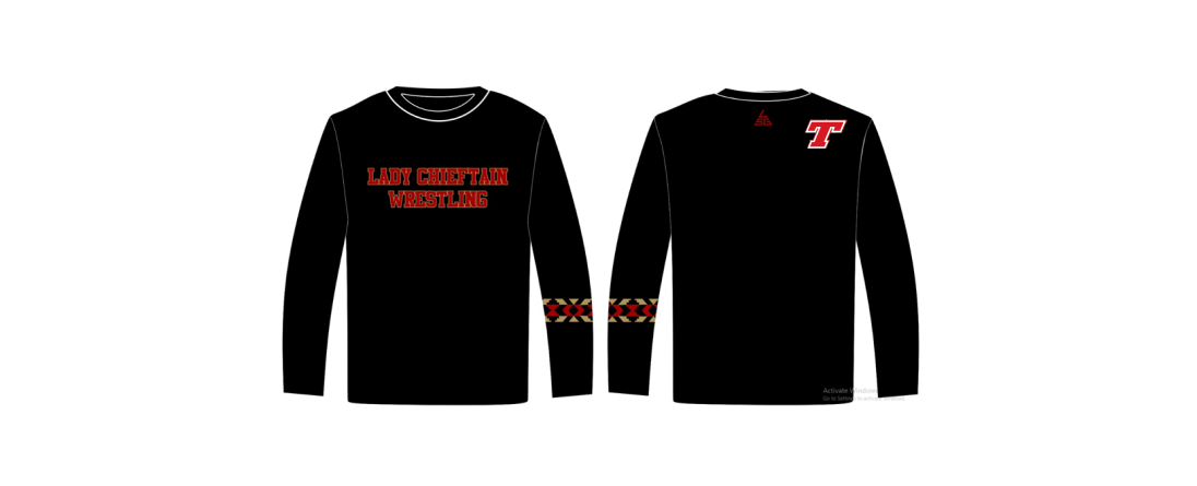 Lady Chieftain Black DriFit Longsleeve - Option 3