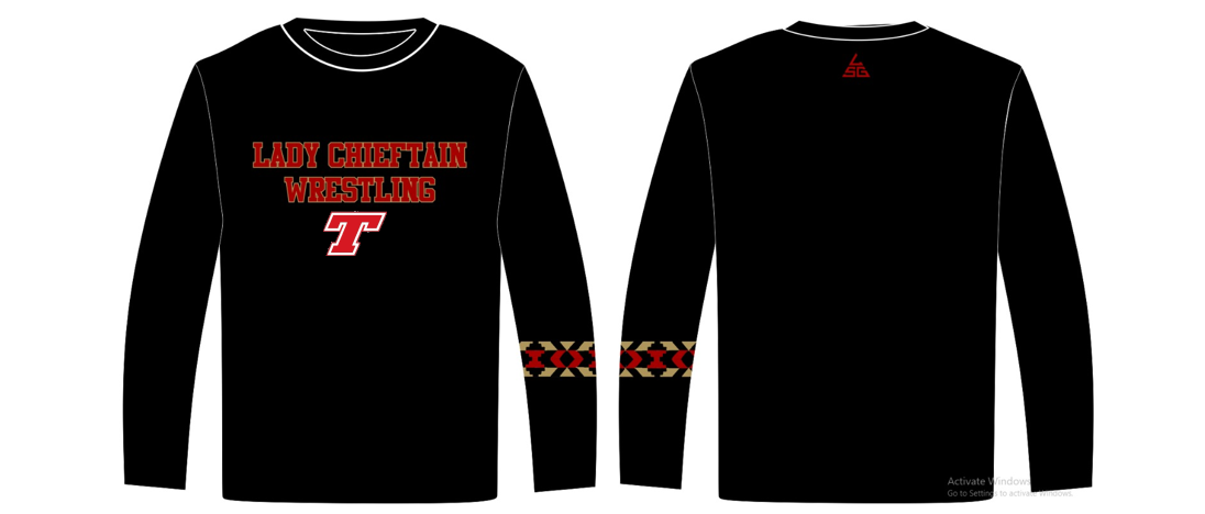 Lady Chieftain Black DriFit Longsleeve - Option 1