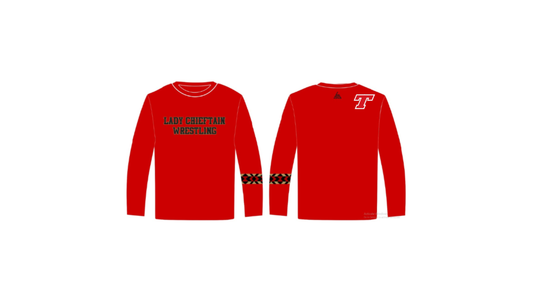 Lady Chieftain Red DriFit Longsleeve - Option 3