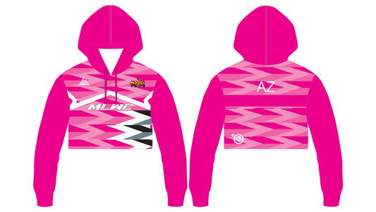 MLWC Wrestling Pink Crop Hoodie