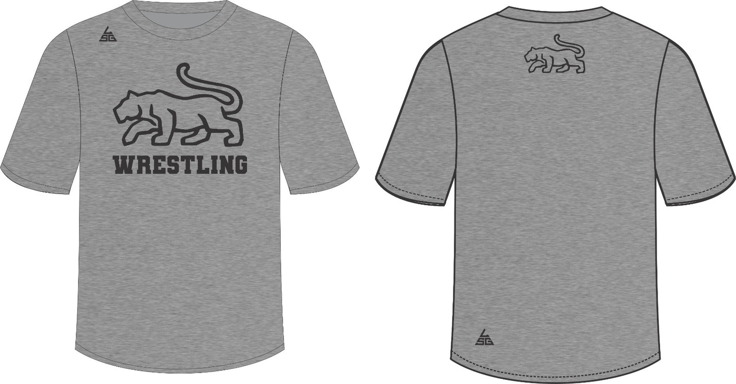 Mtn. Lion Textured Gray T-Shirt