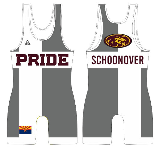 Pride Wrestling Men's Singlet w/ Name