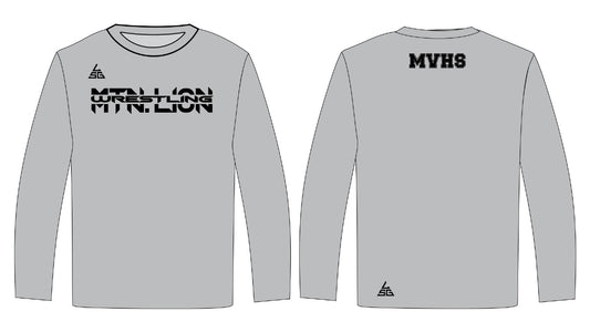 Mtn. Lion Wrestling Long Sleeve - DriFit (Gray)