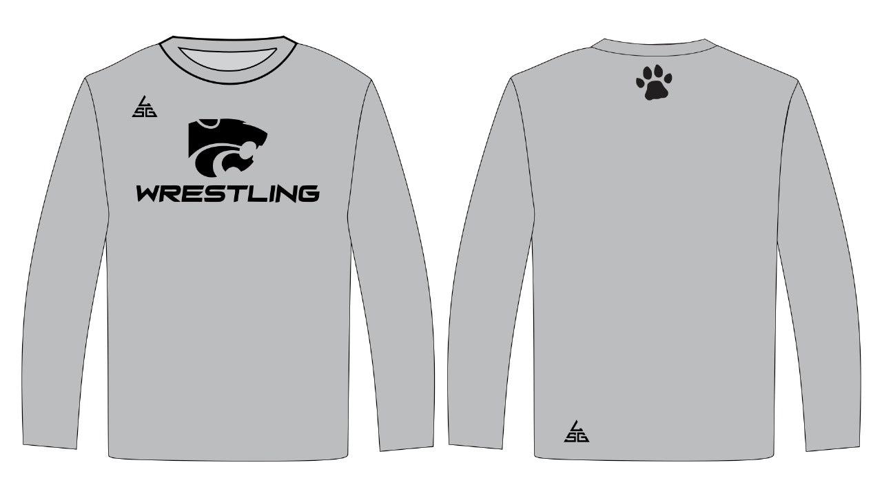 Mtn. Lion Power Wrestling Long Sleeve - DriFit (Gray)