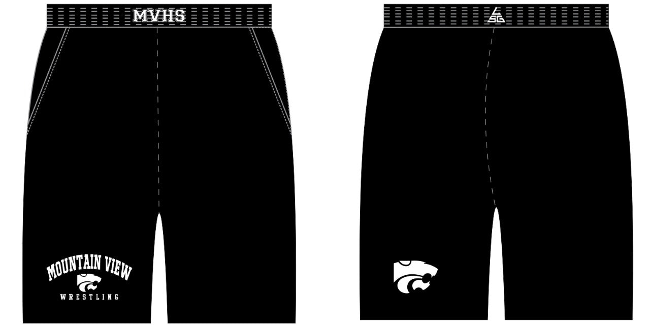 MVHS Wrestling Mesh Shorts with Pockets