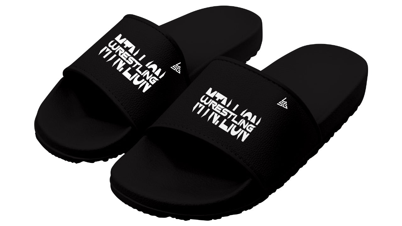 Mtn. Lion Wrestling Slides (Black)