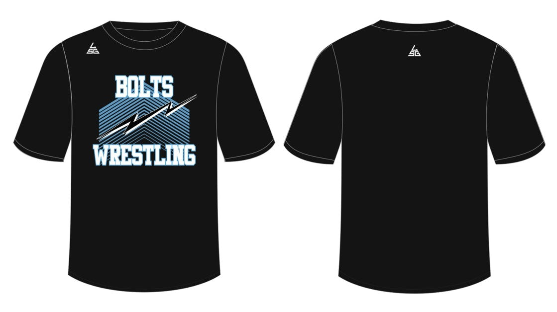 Bolts Wrestling DriFit Shirt - Black
