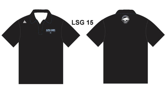 AlphaDawgs Wrestling Polo Shirt - Black