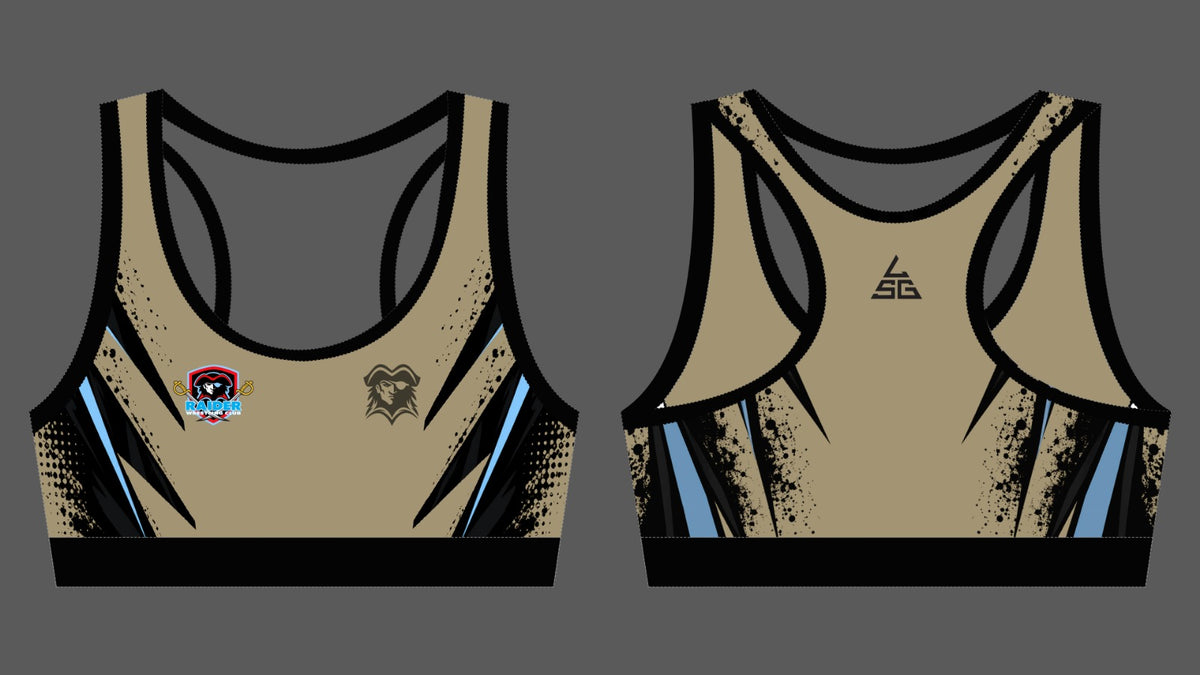 Raiders Wrestling Club Sports Bra - Tan