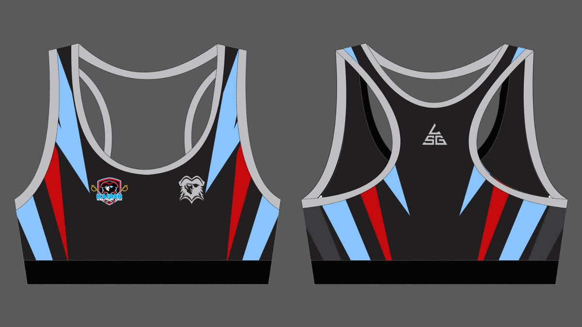Raiders Wrestling Club Sports Bra - Black