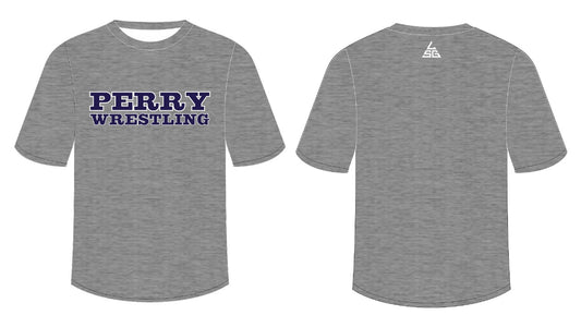 Perry Wrestling T-Shirt - Heather Gray
