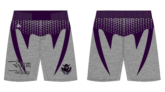 Rangers Wrestling Fight Shorts - Gray