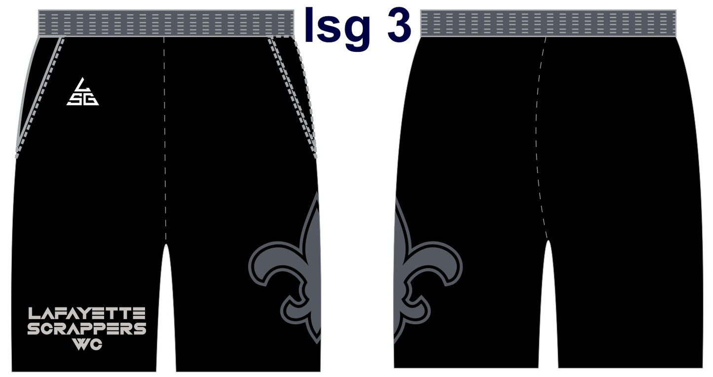 LSWC Wrestling Mesh Shorts w/ Pockets (Black)