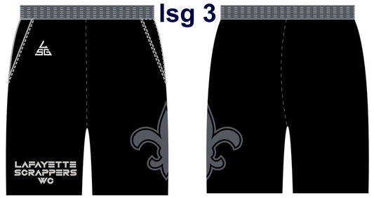 LSWC Wrestling Mesh Shorts w/ Pockets (Black)