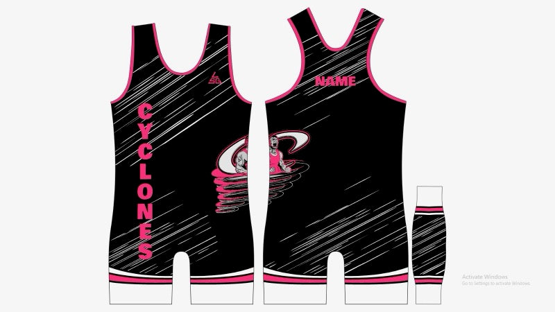 Tucson Cyclones Pink Folkstyle Singlet (Female Cut)