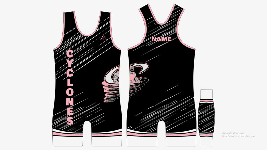 Tucson Cyclones Pink Folkstyle Singlet (Female Cut)