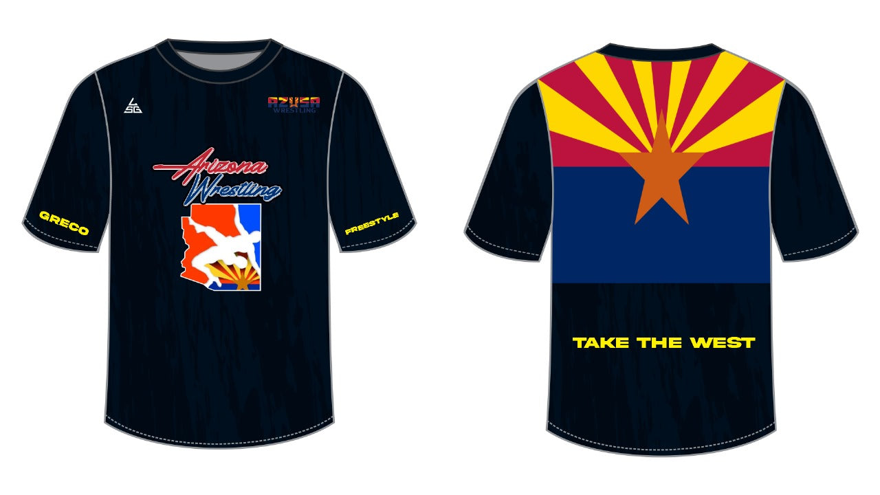 Arizona Wrestling "Take The West" T-shirt - Male