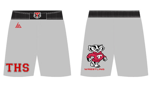 THS Wrestling Fight Shorts - Gray
