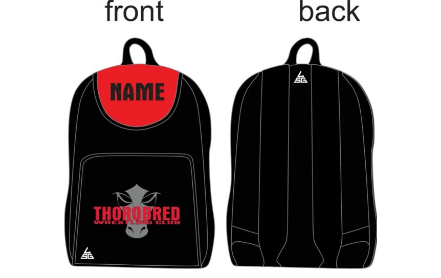 Thorobred Wrestling Club Backpack - WITH NAME