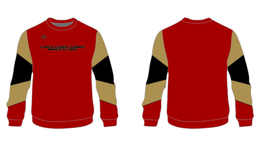 Lady Chieftain Wrestling Sweatshirt - Red