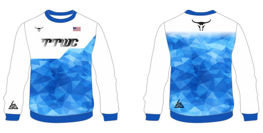 TTWC Blue Geo Crew-Neck Sweatshirt
