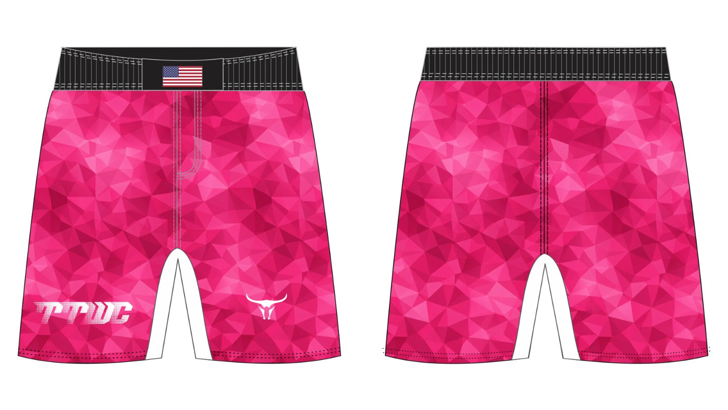 ToroTech Wrestling Club Pink Geo Fight Shorts
