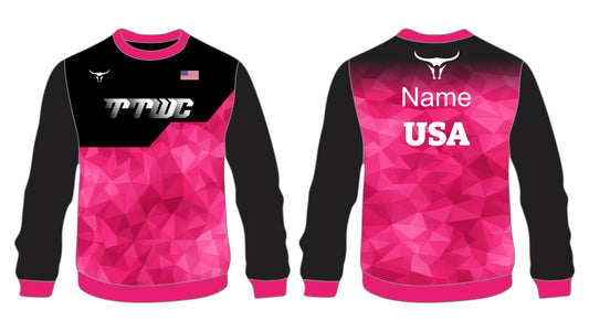 TTWC Pink Geo Crew-Neck Sweatshirt